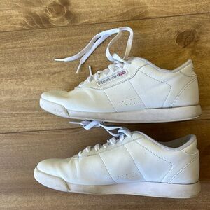 White Reebok sneakers, used